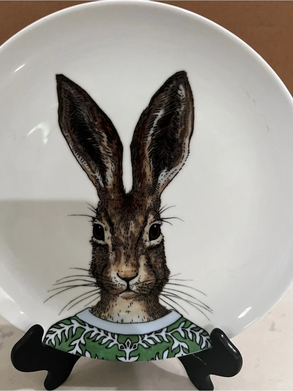 West Elm Dapper Animal Rabbit salad Plate
